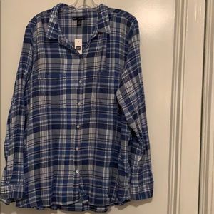 NWT Gap Women’s flannel, size XXL